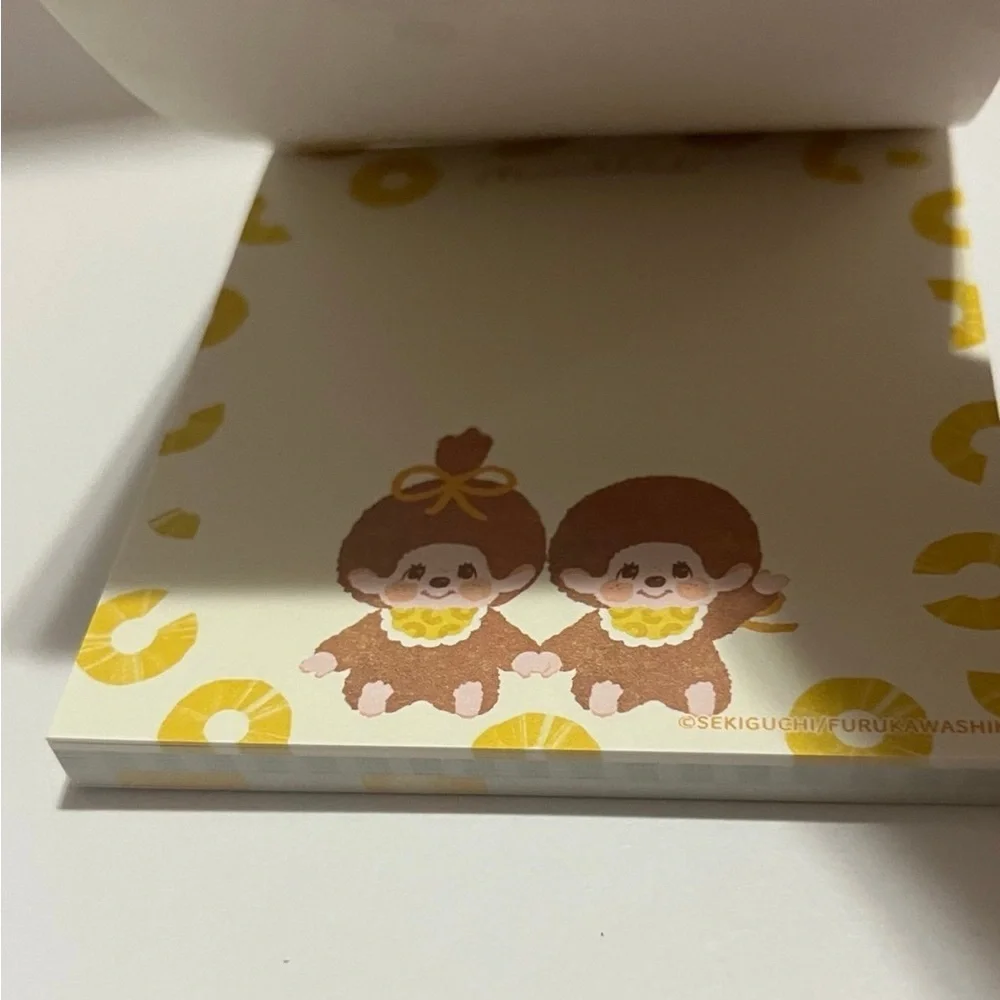 Monchhichi Fruit Series-Small Square Pineapple Memo Pad